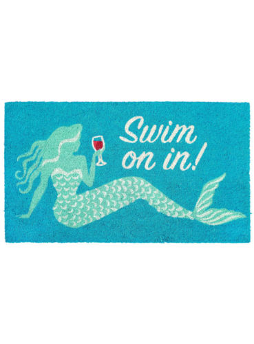 (image for) Mermaid Coir Door Mat Swim On In
