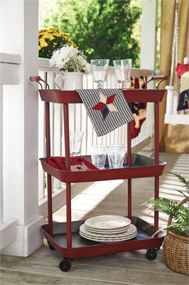 (image for) 3 Tier Red Utility Cart