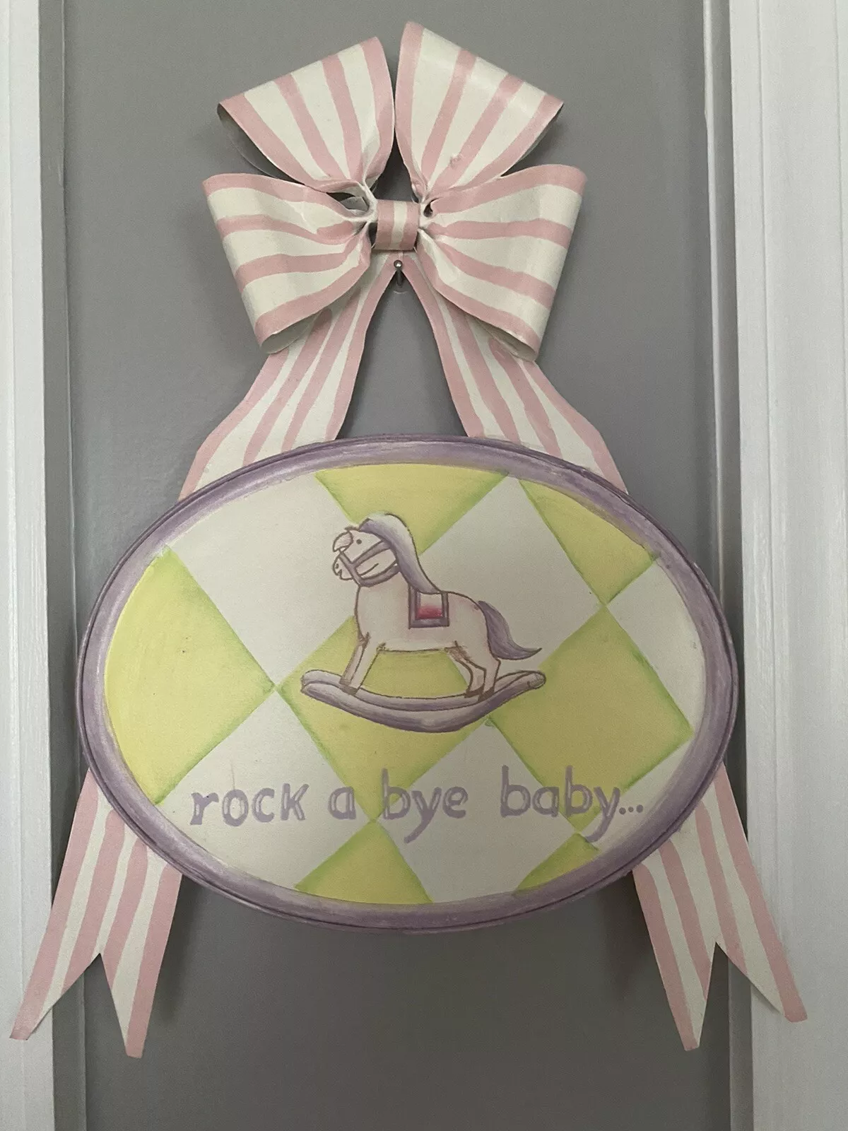 (image for) Rock A Bye Baby Sign - Pink