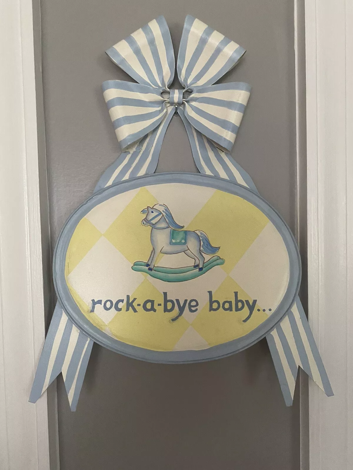(image for) Rock A Bye Baby Sign - Blue