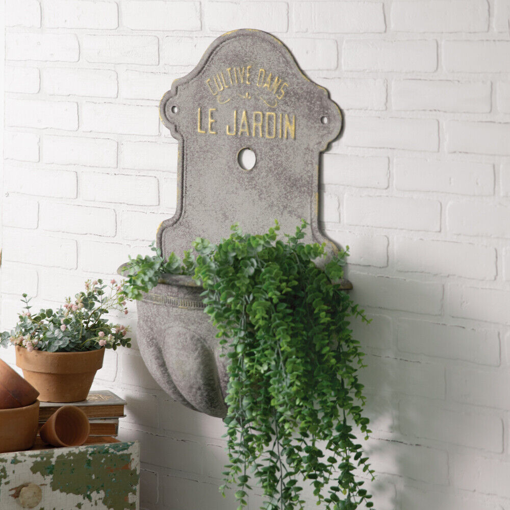 (image for) Metal Wall Planter French Garden Decor