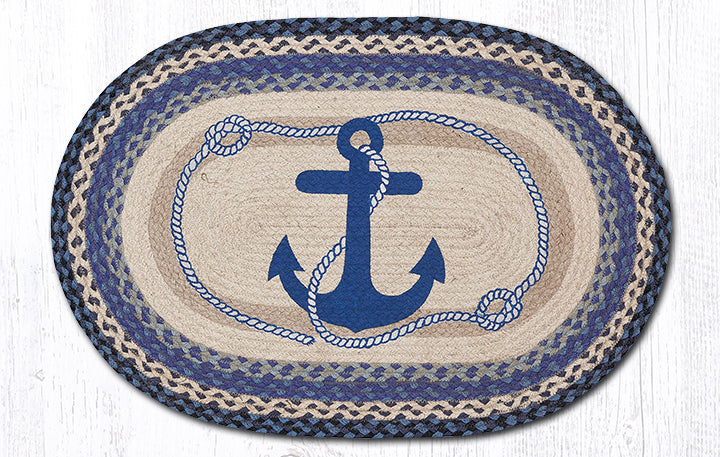 (image for) Anchor & Rope Jute Rug Oval