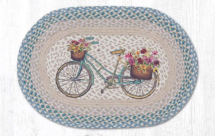 (image for) Cottage Bicycle Jute Rug Oval