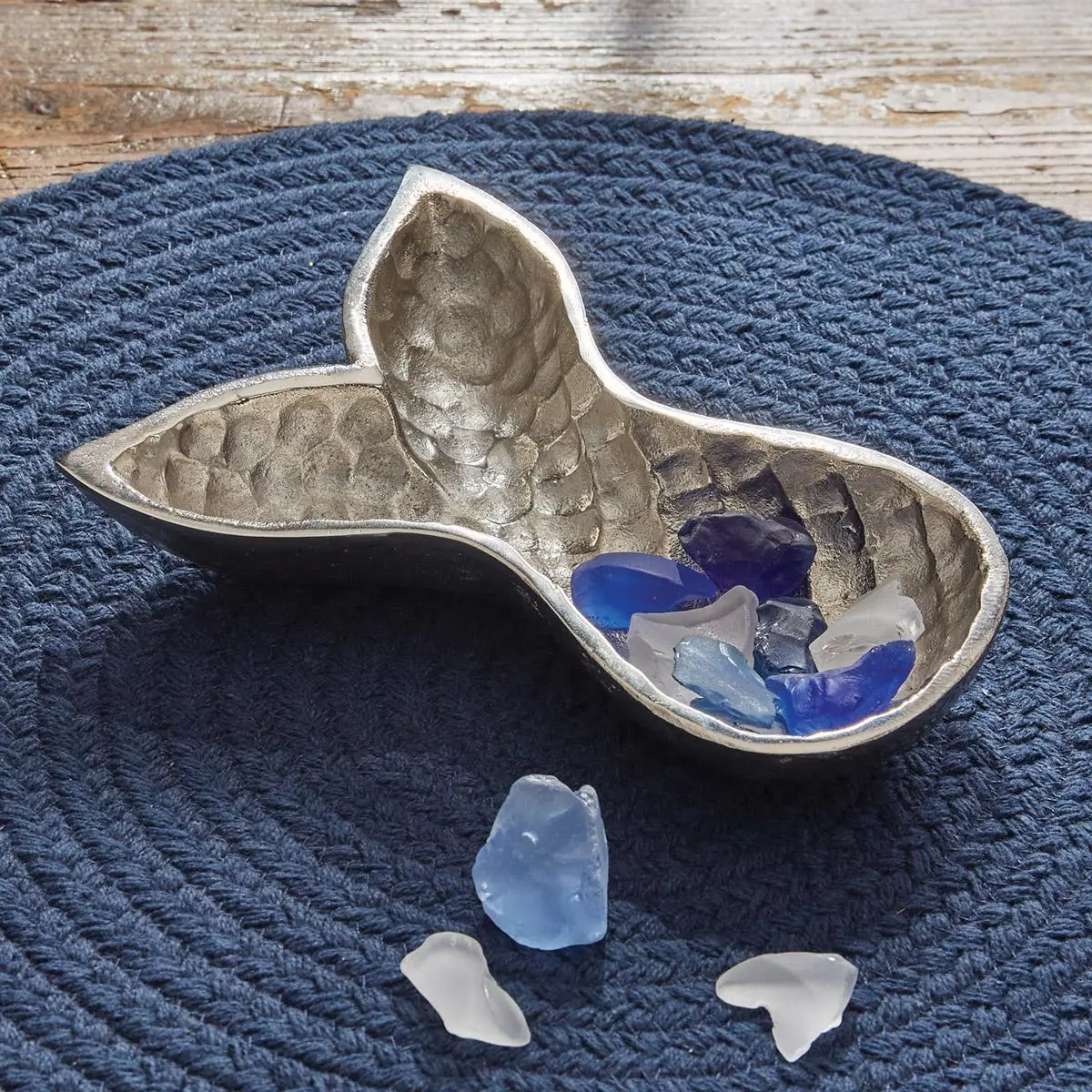 (image for) Mermaid Tail Trinket Dish Tray Beach Coastal Decor