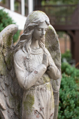 (image for) Praying Angel Statue Patina Antique Style Garden Decor