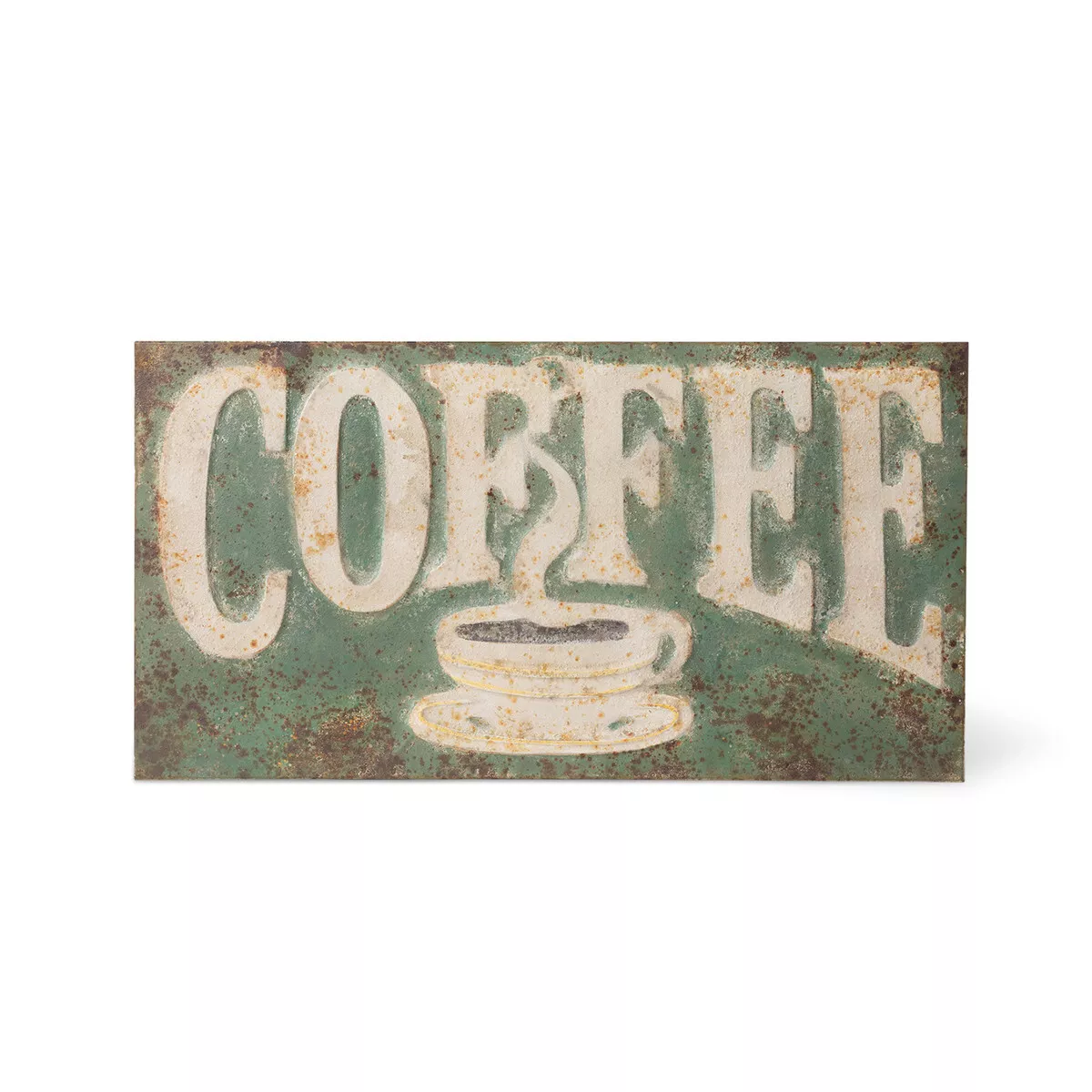 (image for) Coffee Wall Sign 39" Antique Vintage Style Metal Kitchen Decor