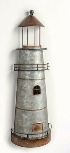 (image for) Lighthouse Wall Sculpture Metal 18"