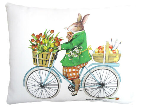 (image for) Easter Rabbit Riding Bike Pillow 18", 24"