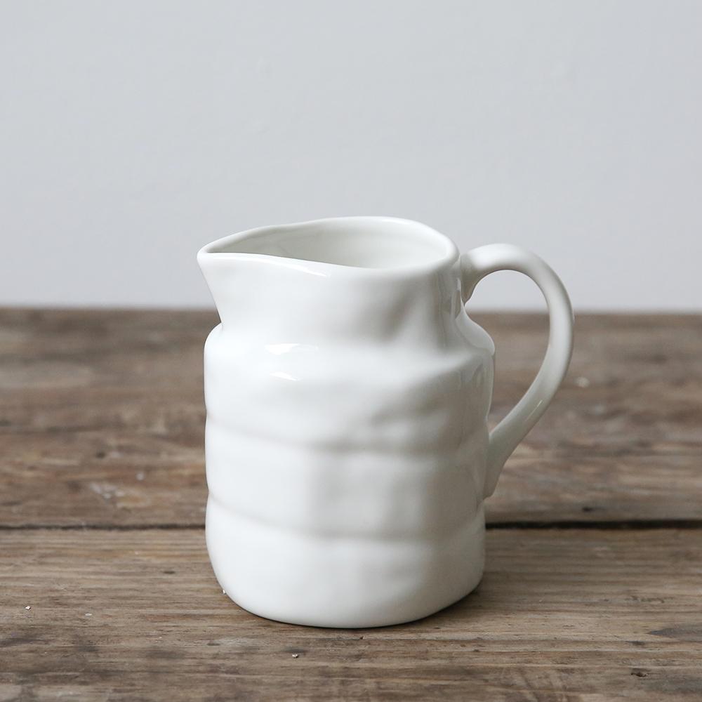 (image for) Shabby White Ceramic Creamer