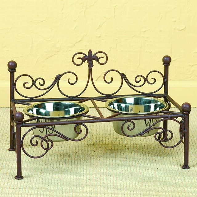 (image for) Pet Feeder - Antique Brown