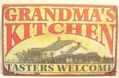 (image for) Sign - Grandma's Kitchen Tasters Welcome