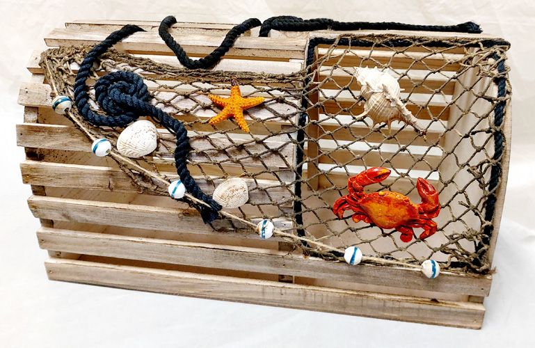 Decorative Lobster Trap Box (image for) Decorative Lobster Trap Box