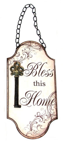 (image for) Sign - Metal Bless This Home Sign