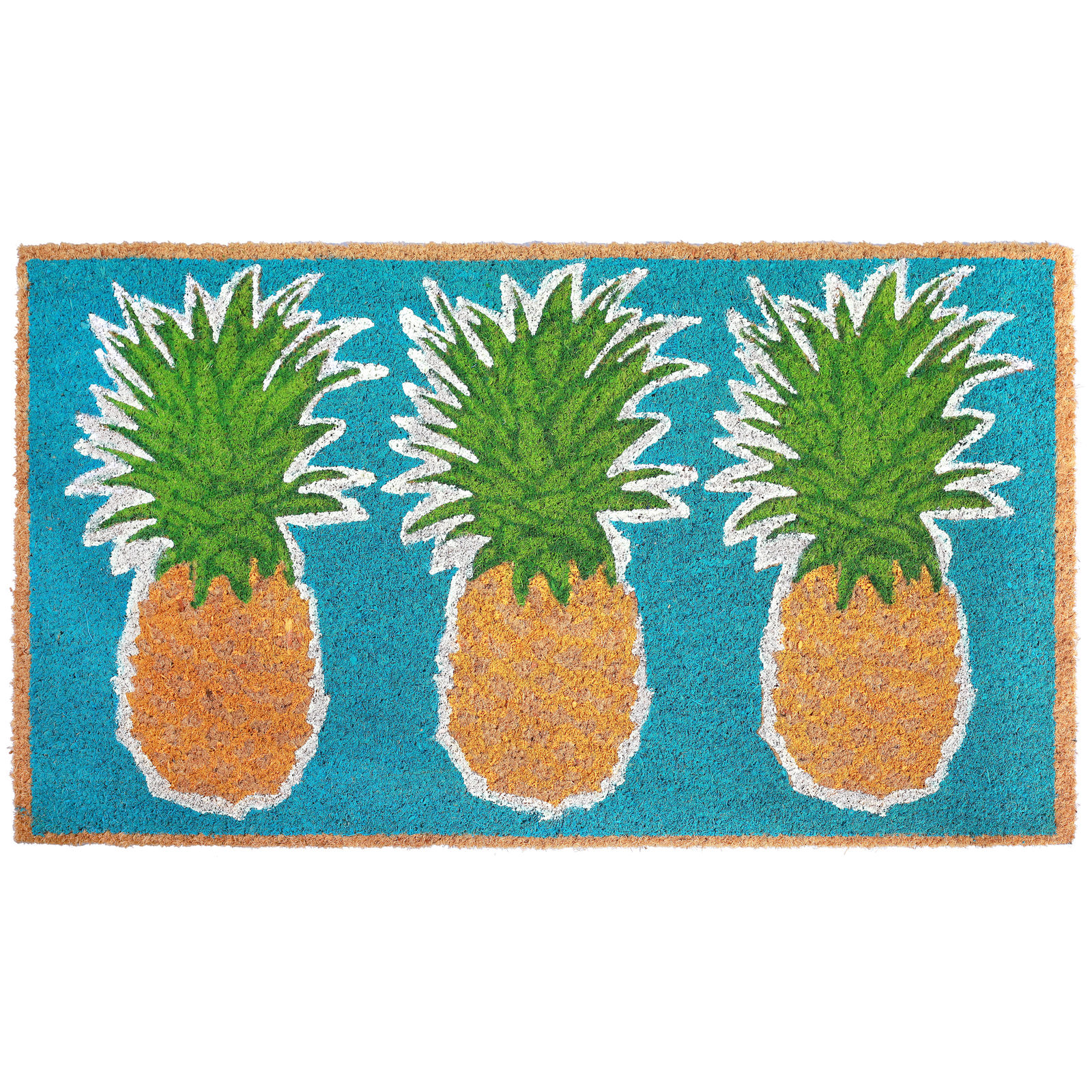 (image for) Tropical Pineapple Coir Door Mat
