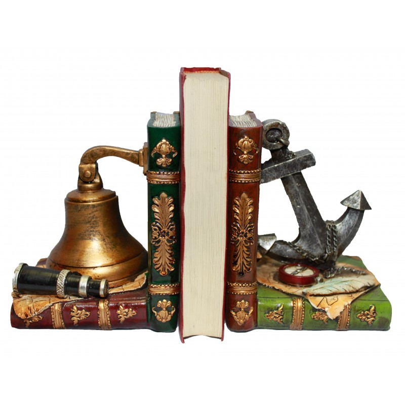 Anchor & Bell Nautical Bookends (image for) Anchor & Bell Nautical Bookends