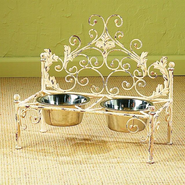 (image for) Pet Feeder - Antique Scroll