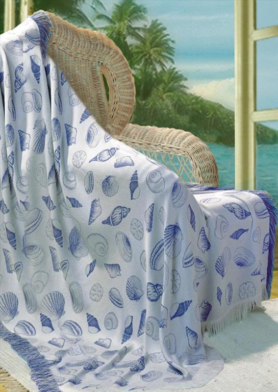 (image for) Throw - Sea Shells Blue