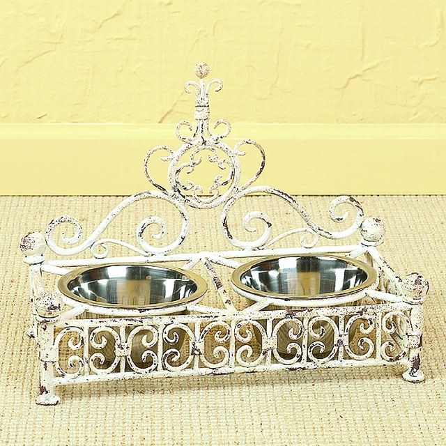 (image for) Pet Feeder - Antique White